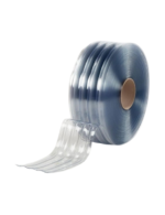 Standard Ribbed PVC Strip Curtain Clear